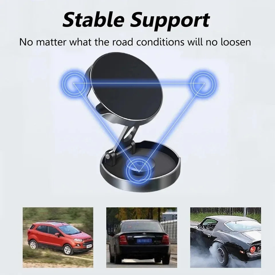 Support mobile magnétique à aspiration pour voiture
